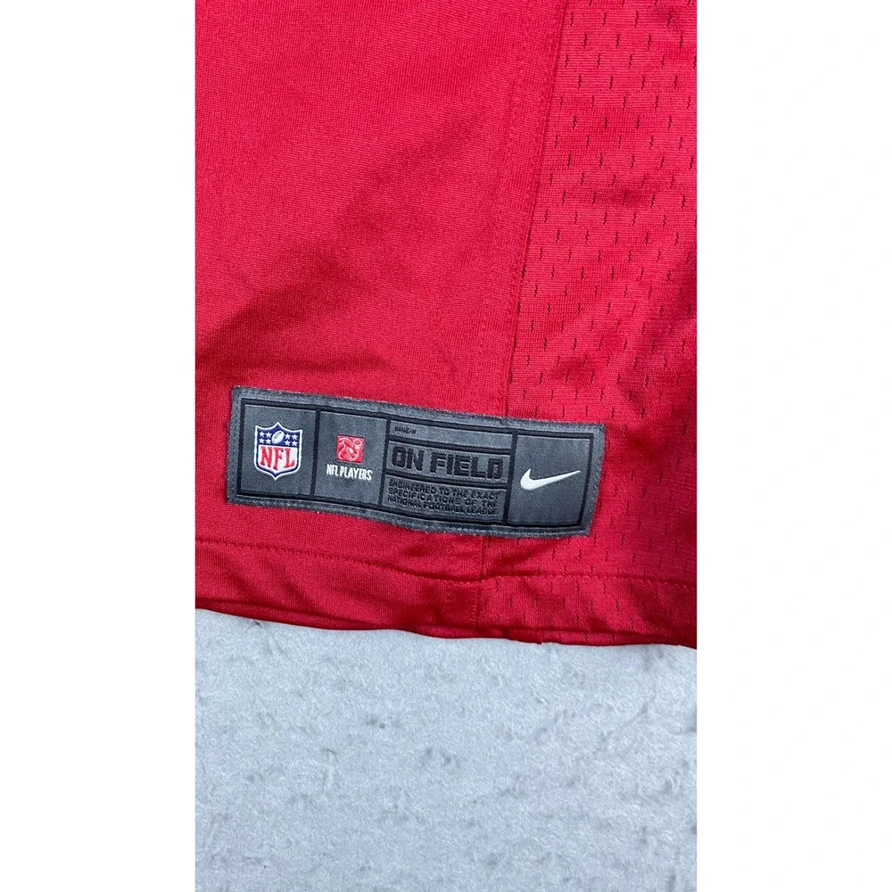 Nike NFL Jersey Mens Small Red Excellent Colin Kaepernick 49ers 7 On Field
